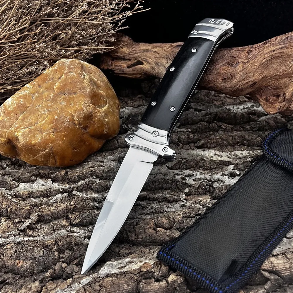 

Высококачественный карманный складной нож с лезвием 440C и ручкой из палисандра, многоцелевой инструмент для приключений на открытом воздухе, кемпинга, пешего туризма