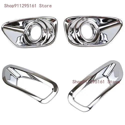 

2 пары автомобильных передних бамперов для дневных ходовых огней, противотуманная крышка + задняя противотуманная фара для JEEP Compass 2011-2016, автомобильные аксессуары