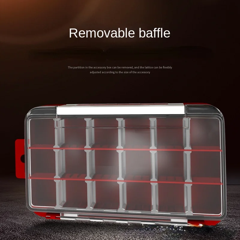 Double Sided Compartment Lure Fishing Tackle Storage Boxes Lure Hook Baits Container Multifunction Outdoor Fishing Tackle Box