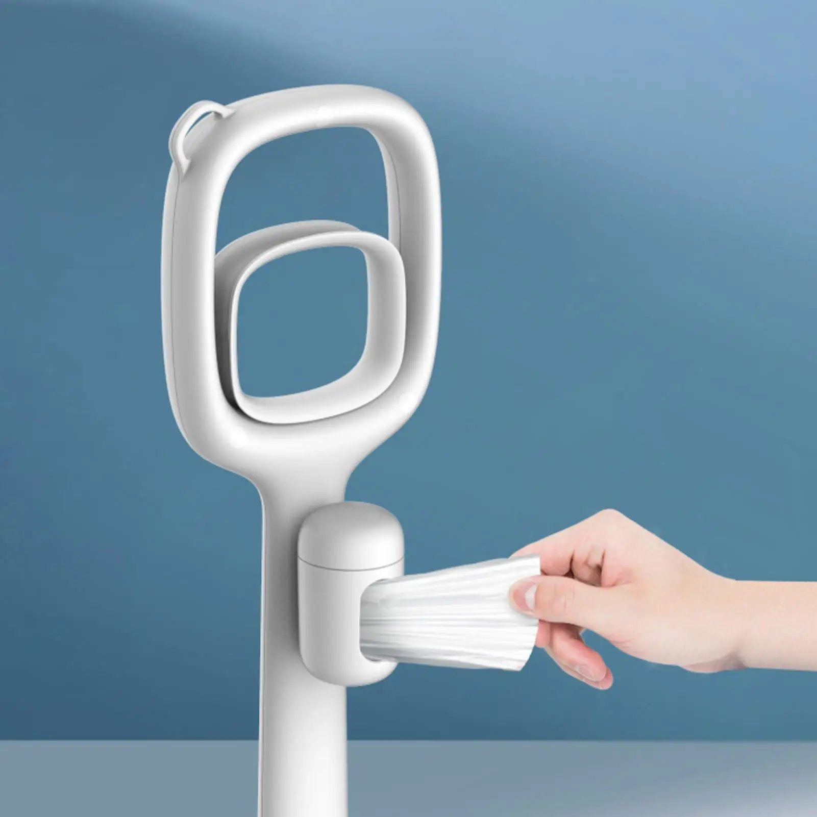 Poop Scoop Non-Slip Long Handle Portable With Waste Bag Storage Dog Scooper Pooper Waste Upper For Small Medium Large Pet