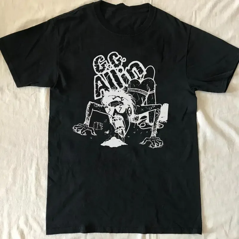 Vintage GG Allin Jeff Clayton  Black All Size T Shirt