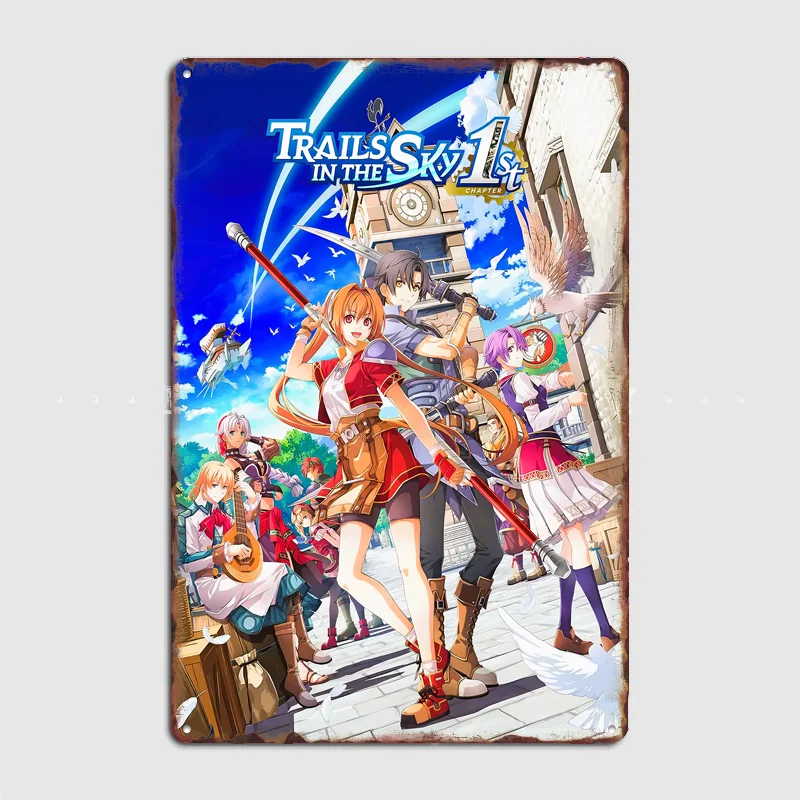 Trails in the Sky 1st Chapter Poster Metal Tin Sign Indoor Outdoor Home Decor Bar Custom Posters Wall Room Decorations