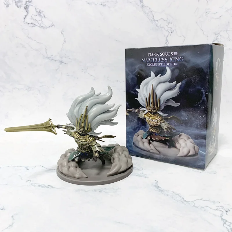 

14cm Anime Dark Souls 3 Nameless King Exclusive Edition Action Figures Dragon Slayer GK Model Toy Desktop Decoration Statue Gift