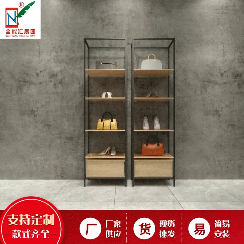 for Sample Rack Display Cabinet for Shoes Backpack Modern Simple Fashionable Paint Wrought Iron Mall Shelf Multi Layer