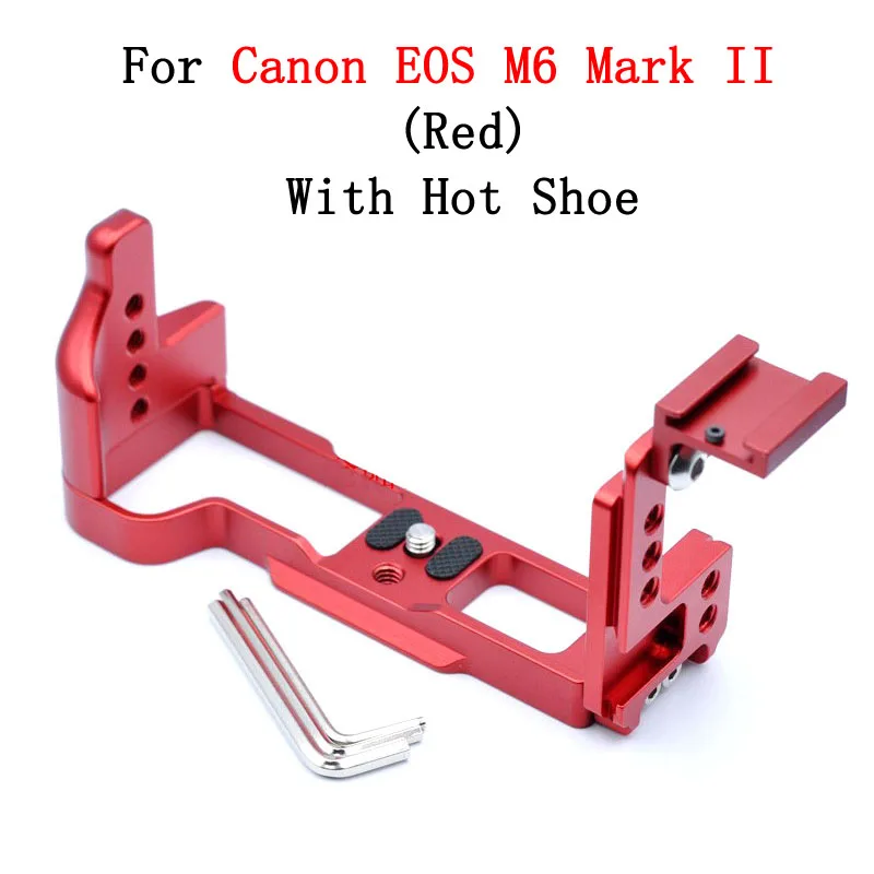 CNC Aluminium Quick Release Plate Compatible for Canon EOS M6 Mark II M6II Camera L-Plate Grip Tripod Head Accessories