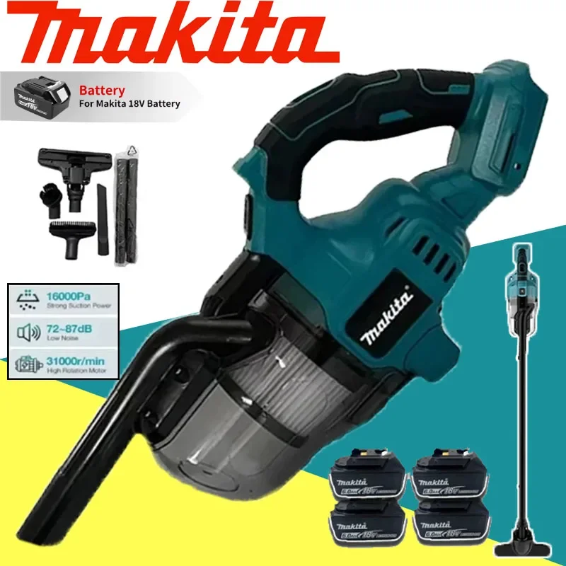 

Makita DCV501 Cordless Handheld Vacuum Cleaner Portable Brushless Vehicle Mounted Floor Cleaner for Household Car Power Tools