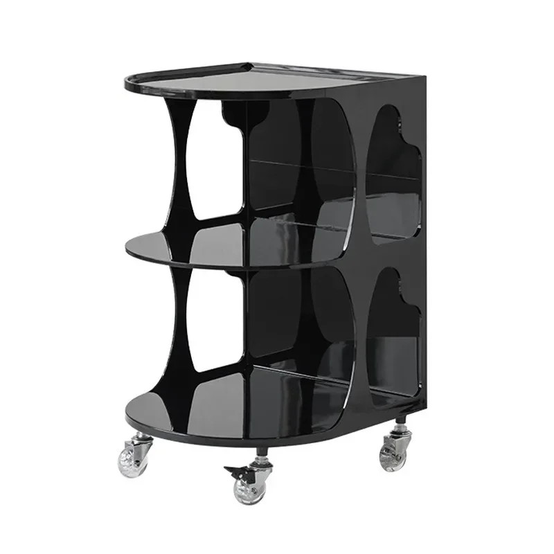 Simple small coffee table removable rack storage trolley