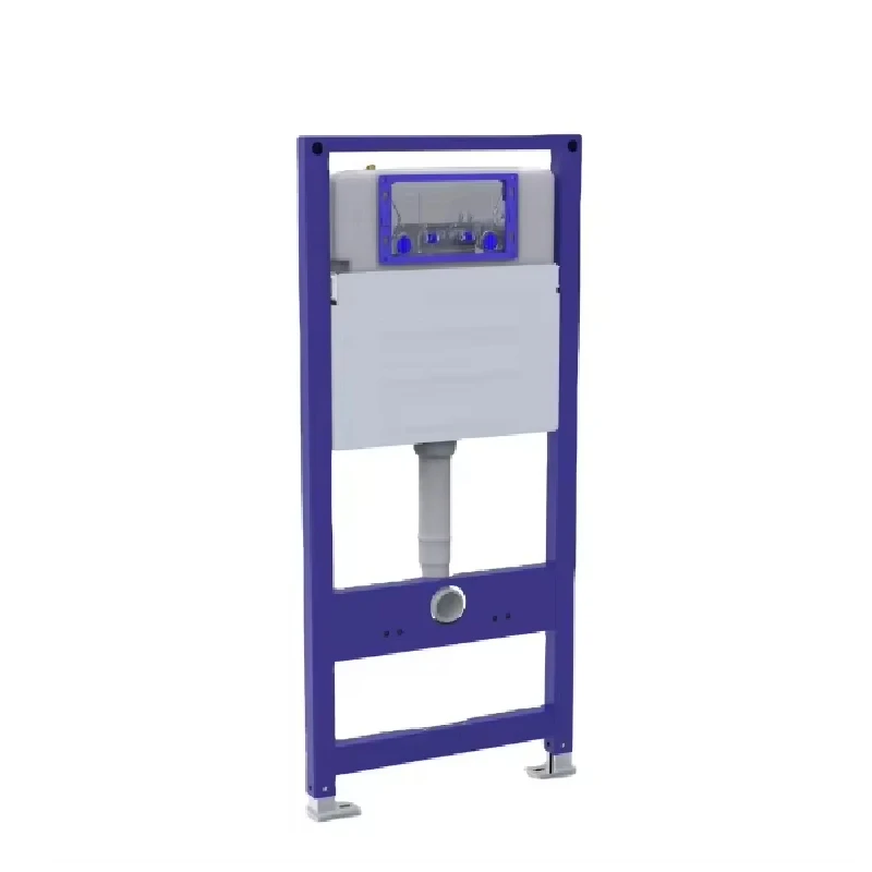 European design double flush hidden toilet water tank embedded mechanical hidden water tank, for wall-mounted toilets