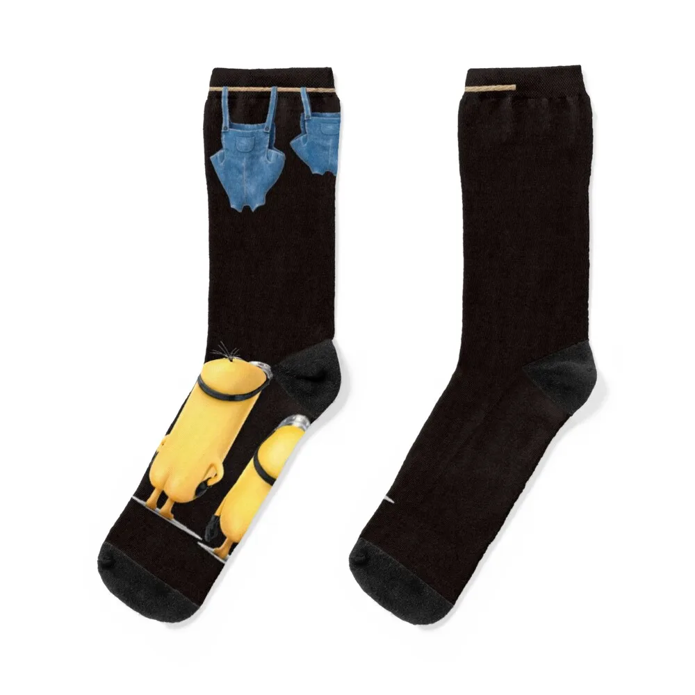 fuuny Minion Socks cool Thermal man winter hockey set Socks Female Men's