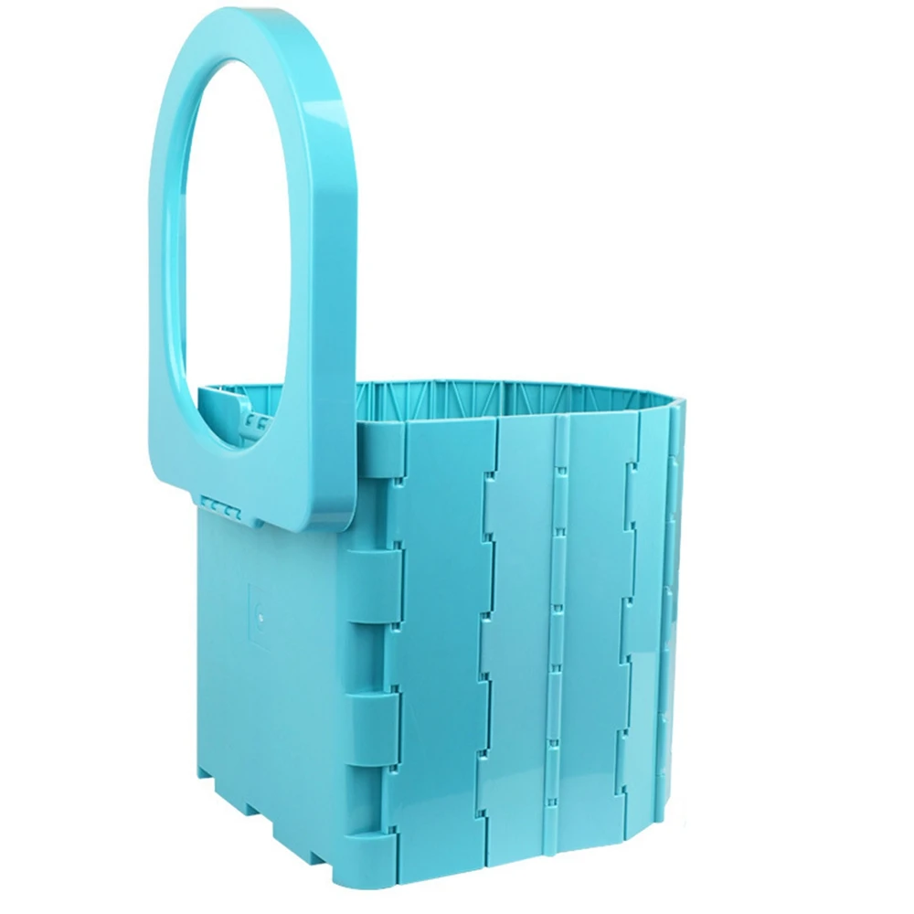 

Portable Toilet Folding Commode Porta Potty Car Toilet Camping Toilet for Travel Bucket Toilet Seat Blue