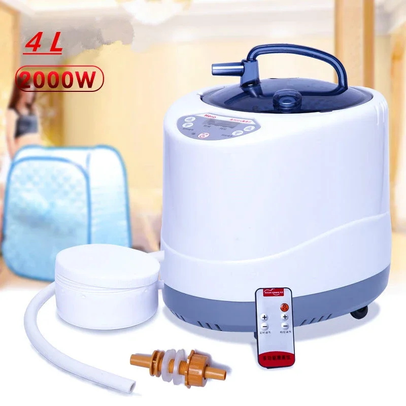 

Steam Generator 220V/110V EU US Plug 2000W Upgrade Capacity 4L Steamer Pot for Sauna Wooden Barrels Large Water Vapor