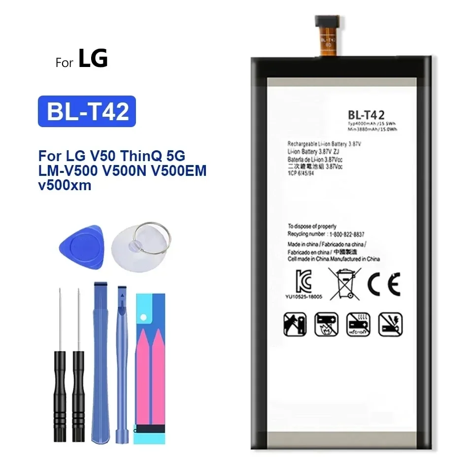 Phone Battery For LG V40 V50 V10 V20 V30 G7+ ThinQ G4 G5 K7 K8 K10 K20 Plus Tribute 2 5 Optimus LTE III 3 L7 II Dual F3