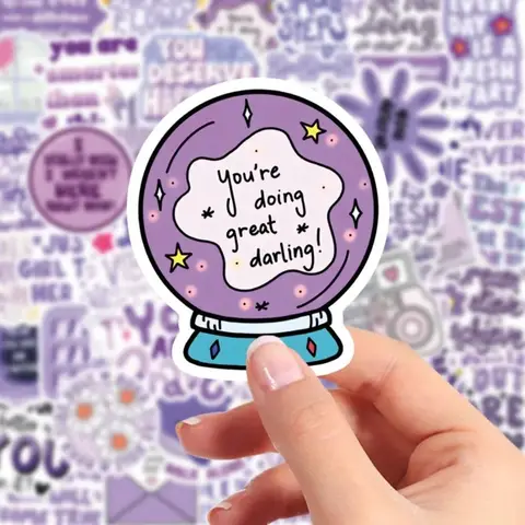 6 best sales बैंगनी स्टिकर - №3