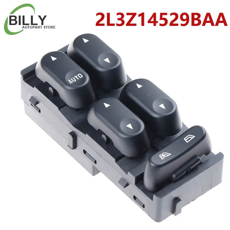 YAOPEI 2L3Z14529BAA interruptor de Control de ventana eléctrica delantera izquierda para Ford F150 2002 2003 2L3Z-14529-BAA 4L2Z14529AAA