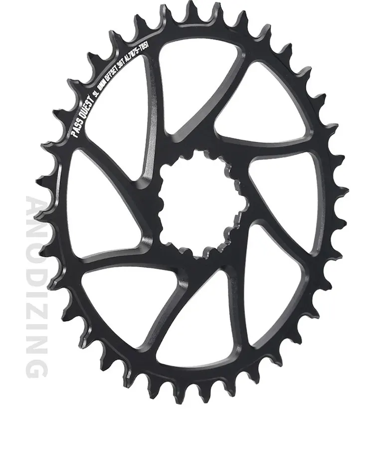 Round Oval 0mm Offset For SRAM Gx XX1 Eagle GXP PASS QUEST Crankset Round MTB Narrow Wide Chainring 28T 30T 32T 34T 36T 38T