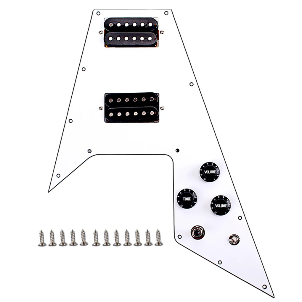 electric-guitar-pickguard-v-scratch-plate-3-ply-pickup-replaceable-part-3-way-switch-attachment-string-accessory