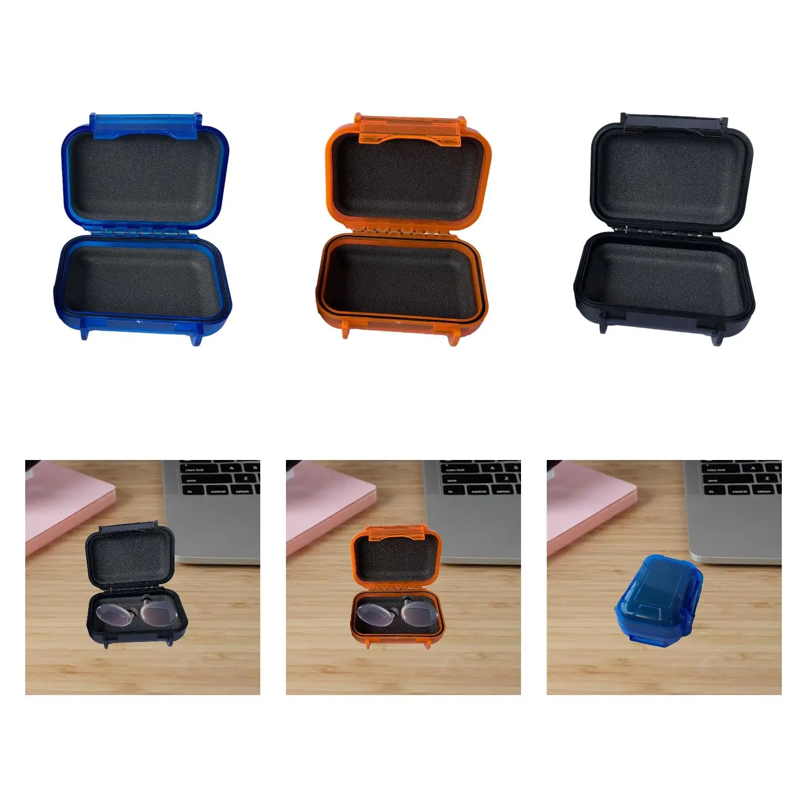 Instrument Toolbox Watertight Safe Multi Use with Lock Headphone Organizer for Camera Home Outdoor Emergency Repairs Electrician