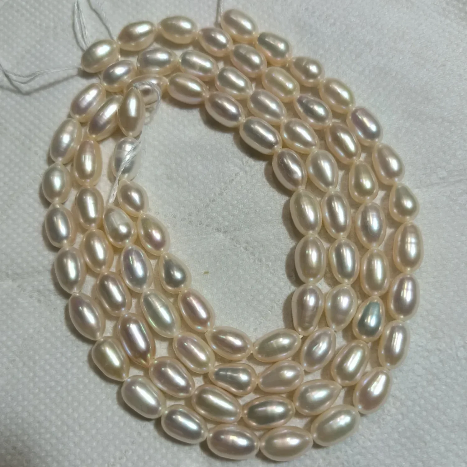 

AAA 5-6mm High Luster Rice Shape Natural Freshwater Pearl Beads for DIY Necklace Bracelet Jewelry Making Accessories