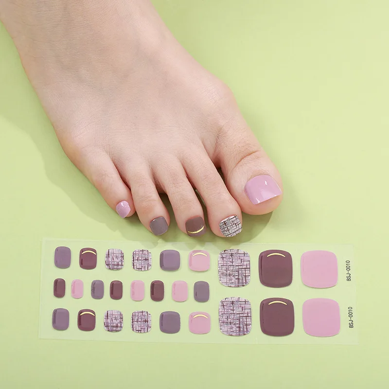 

Foot sticker gel nail sticker Korean semi-cured nail stickers full phototherapy UV semi-baked nail sticker Nails stickers