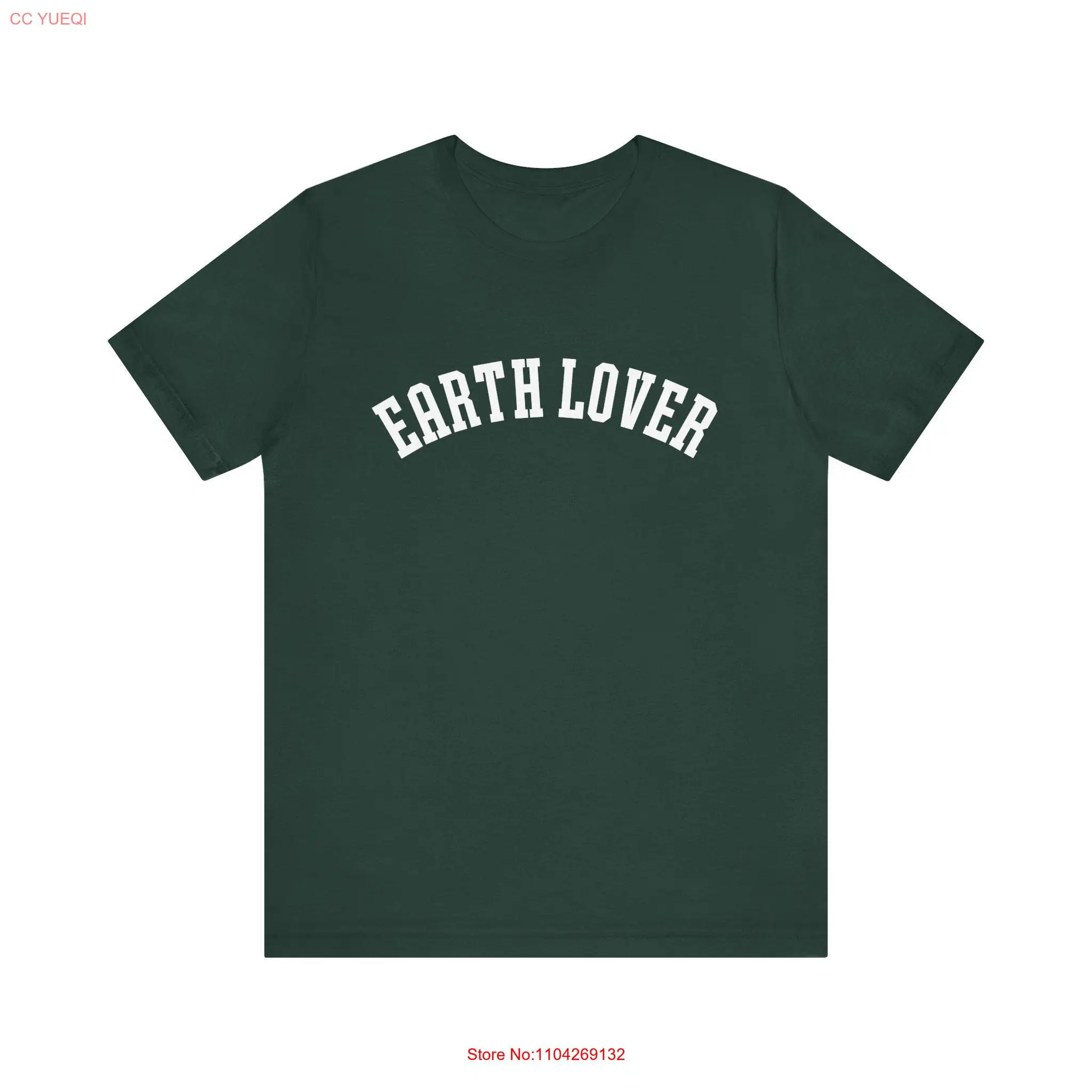 

Футболка Earth Lover, экологическая одежда, экологически чистая одежда, устойчивая одежда с длинными или короткими рукавами