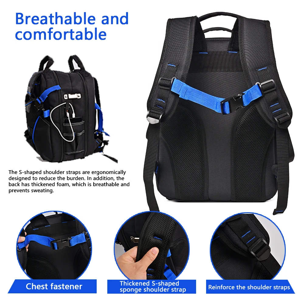 Easy to Carry Backpack for Travel, Daily Use, and Hardware Tools, with Extra-Large Space