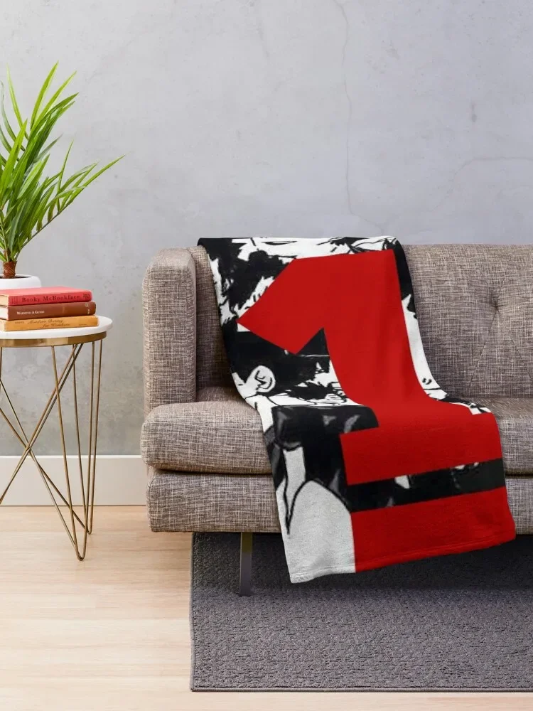 kuroo jersey collage Throw Blanket warm for winter Cute Camping Blankets