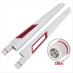 Dual Band Universal WiFi Antenna for Amplifier, WLAN Router, Signal Booster, Male SMA, RP-SMA Male, 12dBi, 2.4G, 5G, 5.8GHz,