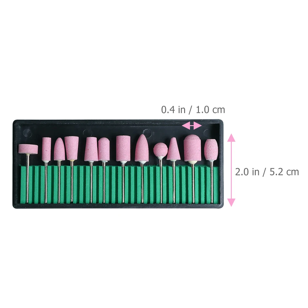 12 Stück Wolle Nagelschleifen Hochwertige glatte Polierköpfe für Maniküre Pediküre Nail Art Shaping Filing Polieren