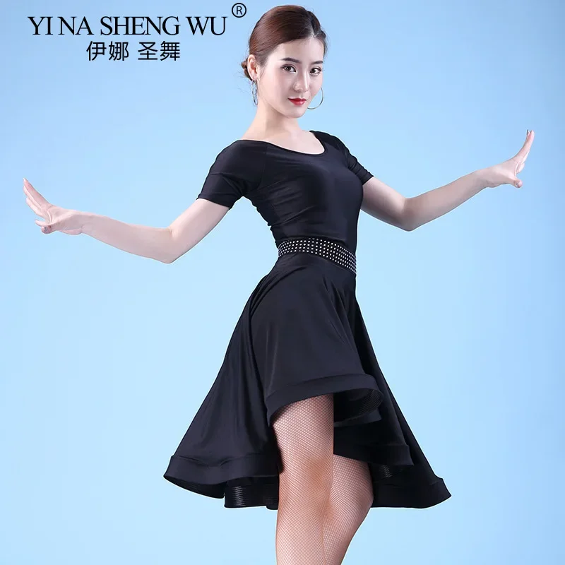 Costume da ballo latino per donna Sala da ballo Danza moderna Altalena Costume da ballo Concorso di danza Pratica Costume da spettacolo teatrale