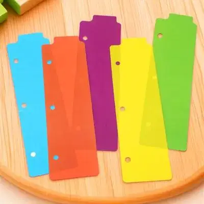 5 pz Raccoglitore Divisori Schede per Blocco Note Notebook Separatore Schede Scrivibili Divisori Indice In Plastica Organizzazione File