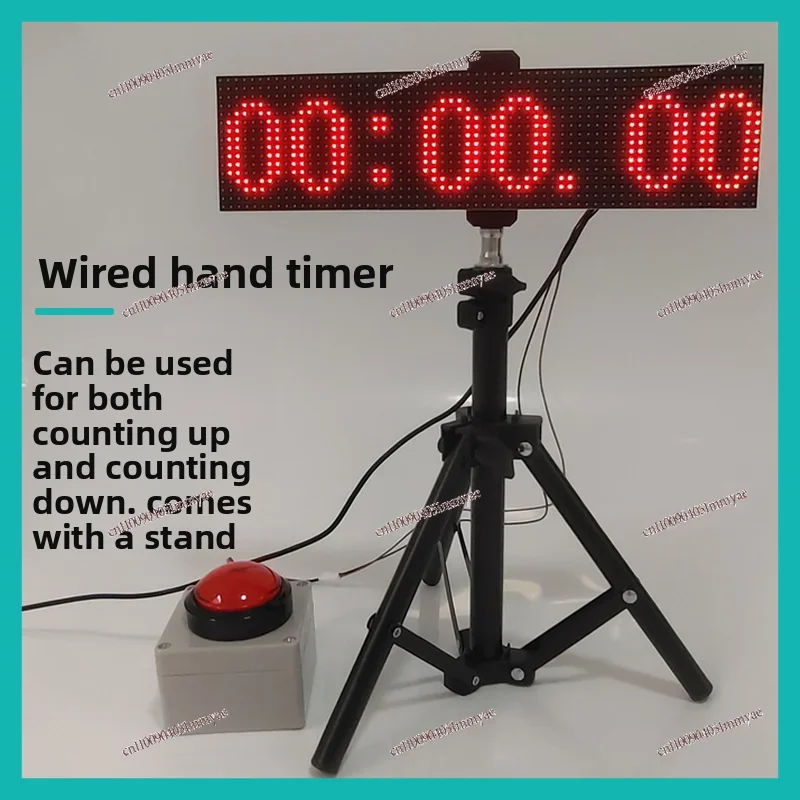 Wired Hand Shot Timer LED Display Tool Button Timer