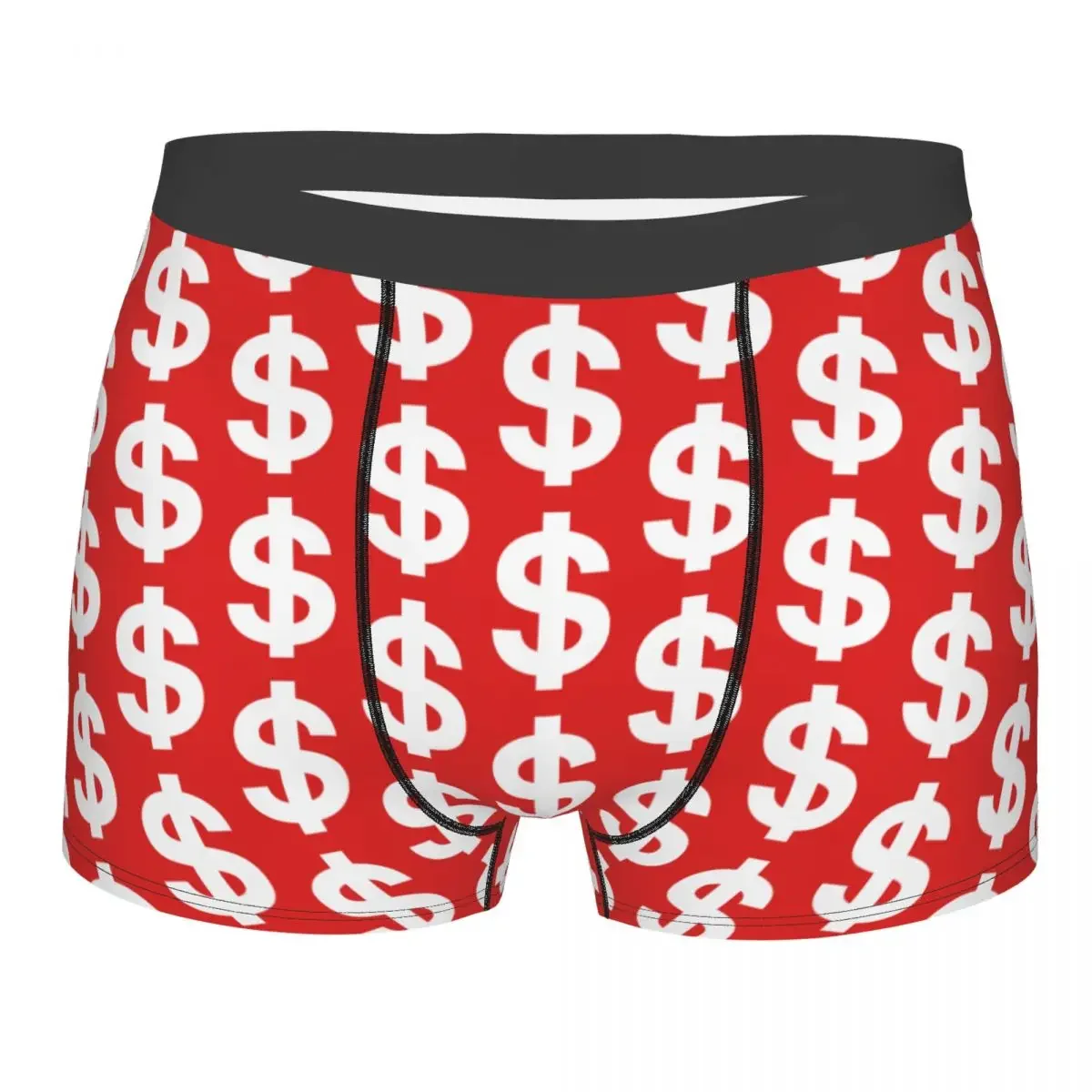 Custom American Money Dollar Logo Underwear Men Stretch Boxer Briefs Shorts Panties Soft Underpants For Male