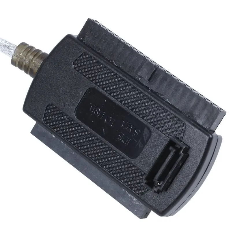 Кабель-адаптер DT51 USB 2.0 на IDE для SATA HDD, для жестких дисков 2.5/3.5 дюйма, CD-ROM, DVD-ROM, подключение и работа без установки драйверов.