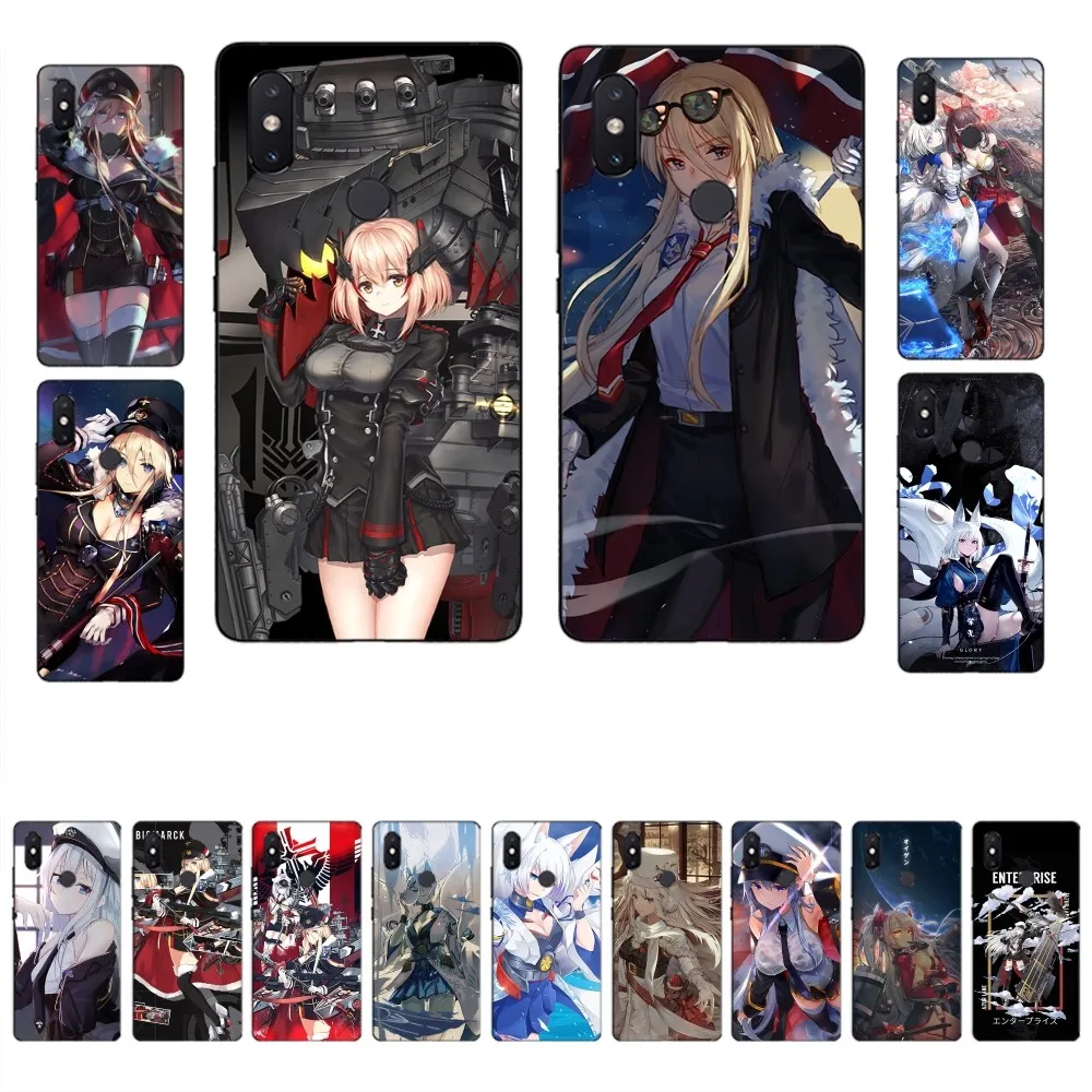 Game Azur Lane Phone Case For Xiaomi Mi 5X 8 9 10 11 12 lite pro 10T PocoX3pro PocoM3 Note 10 pro lite