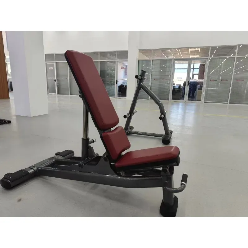 Red Portable Gym Commercial Multi-Functional Multi-Adjustable Fitness Training Bench