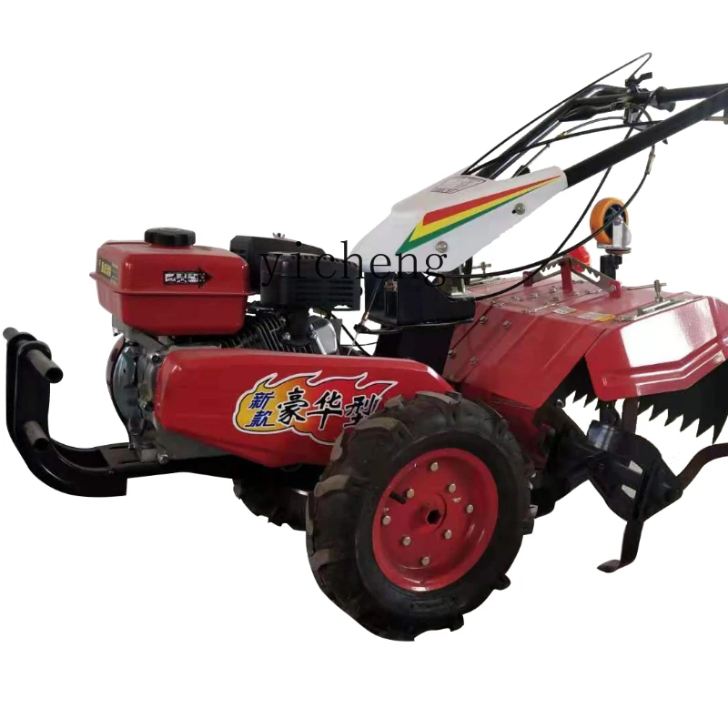 

ZK gasoline soil loosening and field field weeding four-wheel drive micro-tiller small agricultural multi-functional microtiller