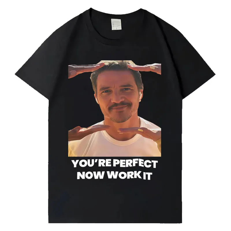 Camiseta gráfica de Pedro Pascal en oferta, camisetas para hombre, moda 2026, camiseta holgada de algodón, ropa gótica para adolescentes