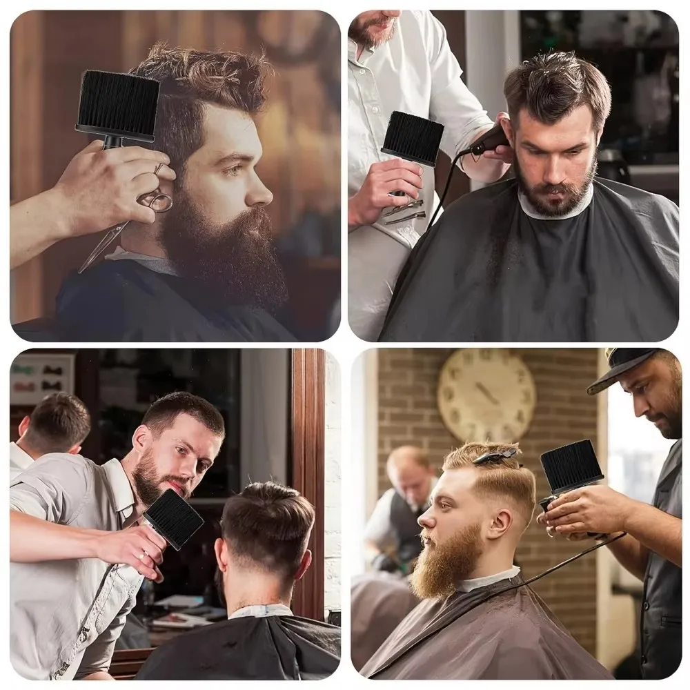2 Reinigungsbürsten mit weichen Nylonborsten, professionelle Bürste zur Entfernung von Staub am Nackenbereich, vielseitige Reinigungsbürste, geeignet für den Einsatz im Salon und zu Hause, Reinigungszubehör für Autos. – Detail 2