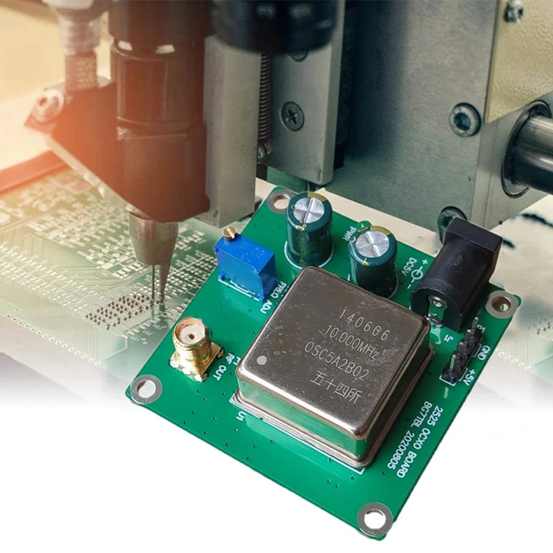 OCXO Freqüência Placa Padrão, cristal oscilador, saída de onda senoidal, temperatura constante, 10MHz, 13DBM, 10M, OCXO-10M-2525