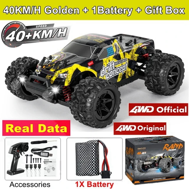 4WD RTR Borstelloos High Speed Monster 4X4 All Terrain Off-Road Snelle RC Auto 40 KM/H of 70 KM/H Drift Afstandsbediening Racing Truck