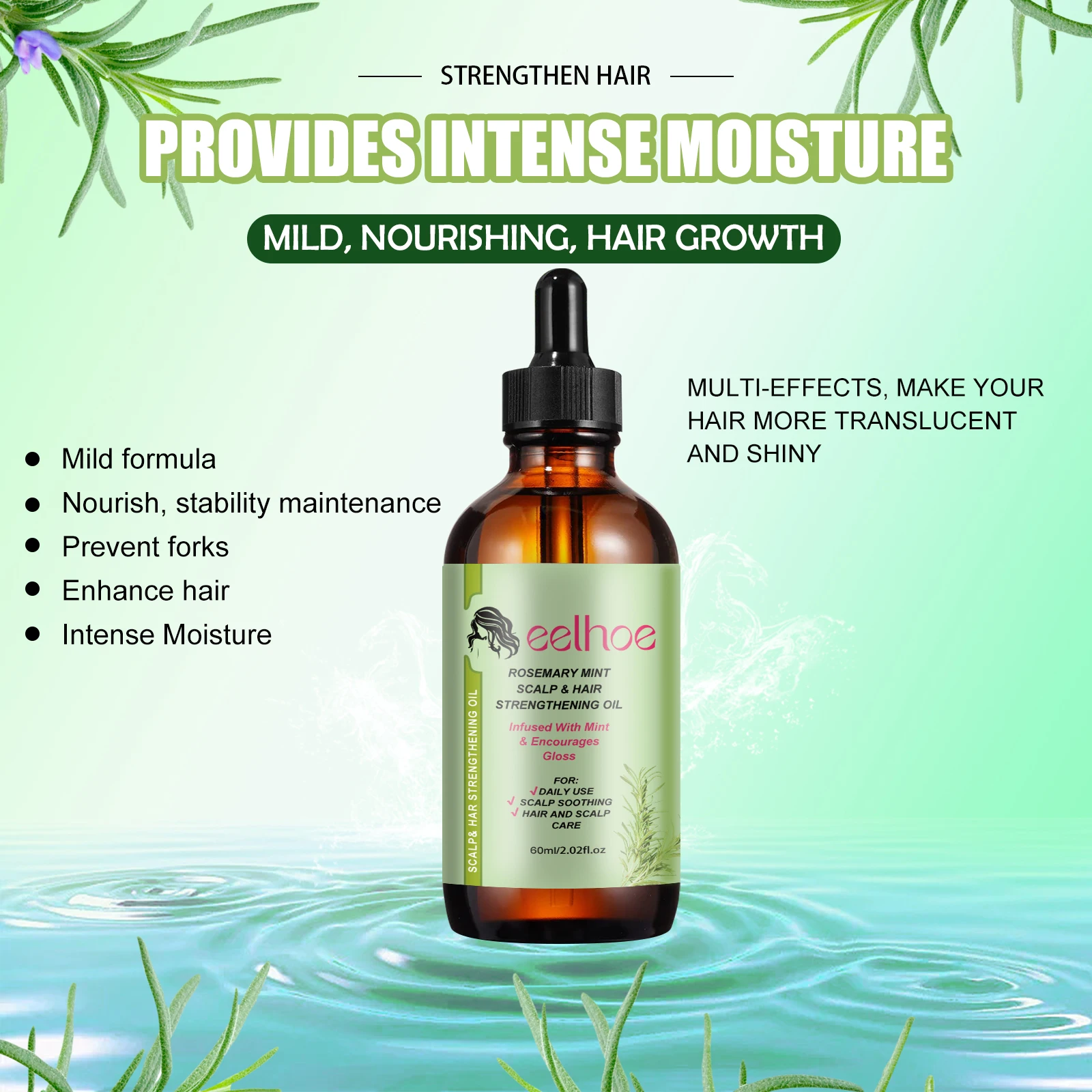 Rosemary Hair Care Essential O - Hair Care For Dry And Frizzy Hair ulasan dan harga