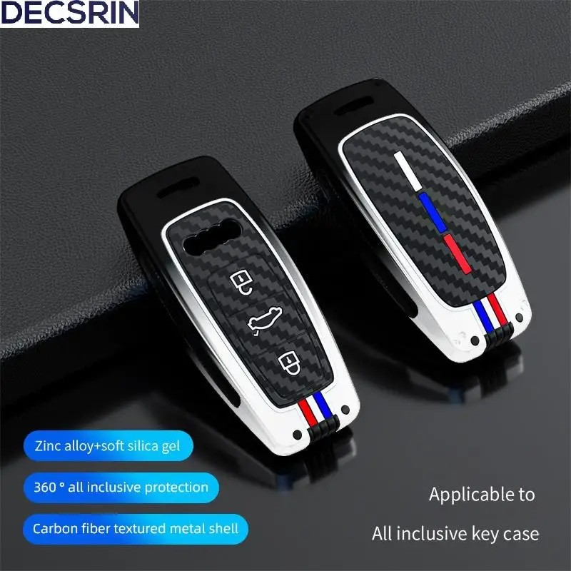 3 tasten Auto Fernbedienung Schlüssel Fall Abdeckung Shell Fob Für Audi Q8 RSQ8 A6 C8 S6 RS6 A7 S7 RS7 A3 8Y A8 D5 4N RS E-tron GT Q4 Q7 4M