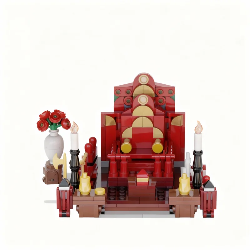 5981 peças MOC Manwoldae Hoegyeongjeon 만월대 회경전 Modelo Modular de Paisagem Urbana Blocos de Construção Brinquedos de Construção Presentes de Natal