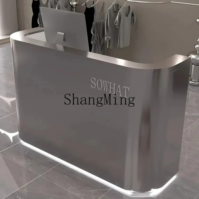 FG  good-looking hair salon paint reception desk bar tablehigh-end beauty salon checkout page clothing store