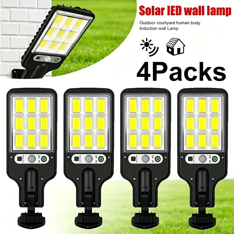 

1/2/4 PCS Solar Lights LED Outdoor Sensor Street Lights Intelligent Lighting Fixtures Are Very Suitable Garden Corridors Lamp