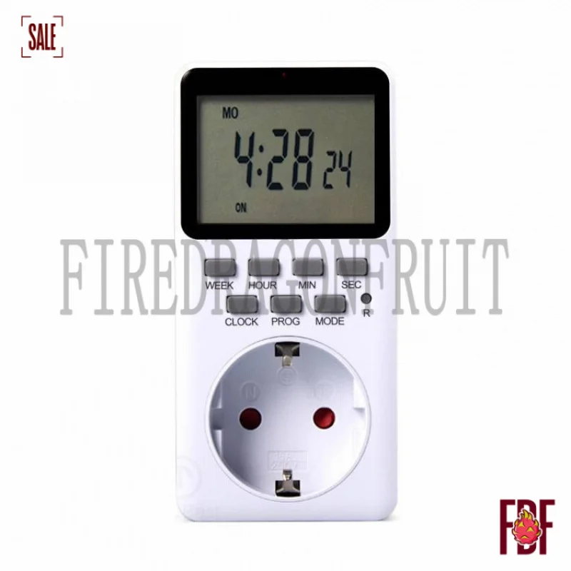 Multi Function Timer Socket Digital Display Day Programmable Power Strip Office US