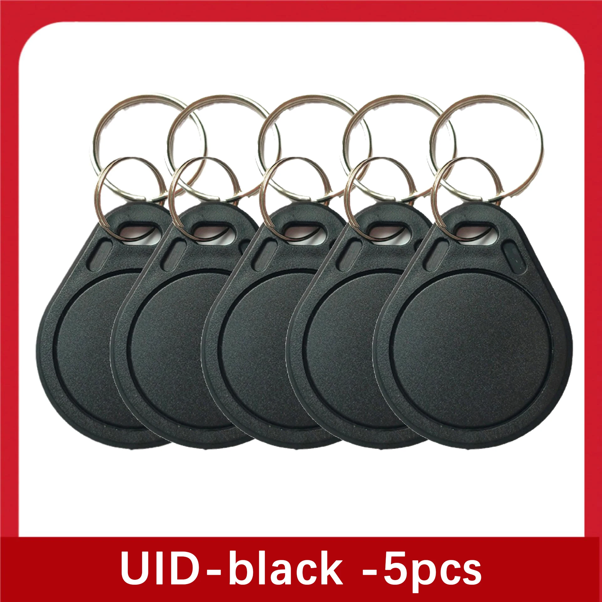 10PCS 13.56Mhz RFID UID Token Copy Keykobs Changeable Attendance Management CUID Clone Keychain Tag For Mif 1k S50 Writable