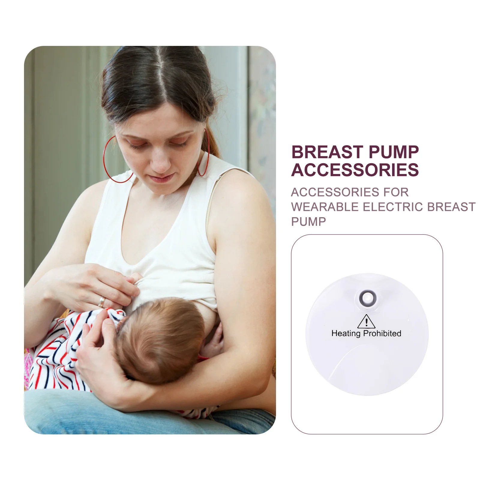 

1Pcs Breast Pump Accessory Transparent Food-Grade PP Material Simple Portable Suction Bowl for Home Breastfeeding Use