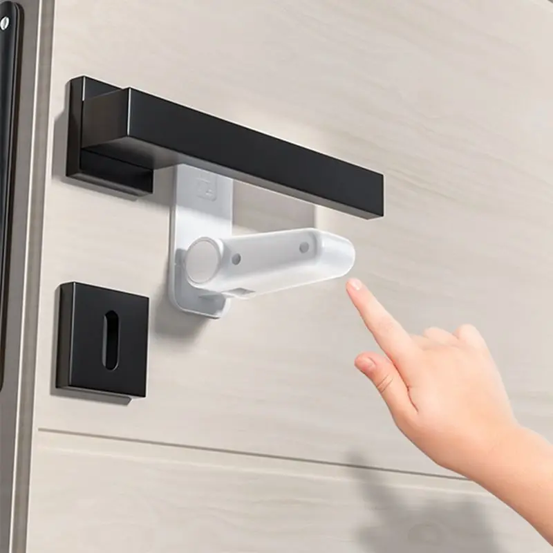 جهاز حماية ABS عالمي في المنزل للأطفال خزانة بمقبض مضاد للفتح 90 درجة وقفل 180 درجة قابل للتعديل