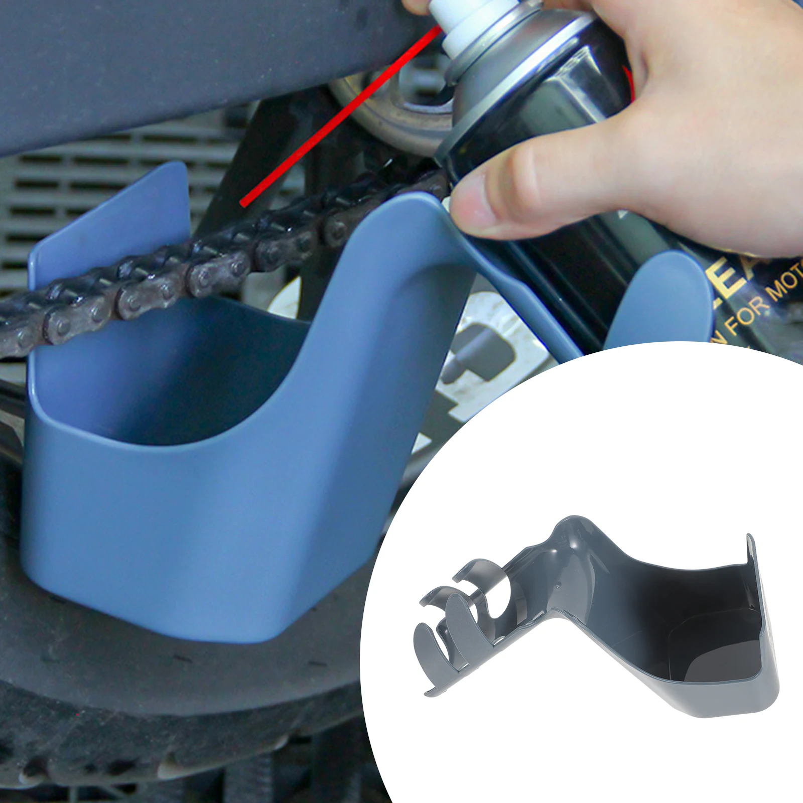 

Bicycle Chain Cleaner Tool Holder Splash Proof Oil Resistant Box For Bike Motorcycle Chain Maintenance Storage Easy Use
